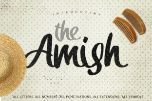 Amish Font: A Bold Handwritten Script for Impactful Design