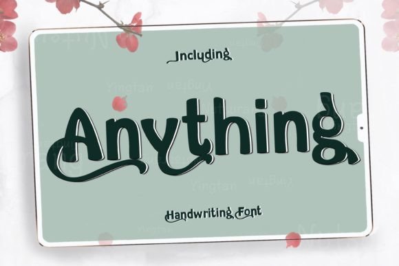 Anything Font: A Playful Handwritten Style for Modern Design