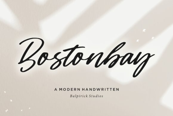 Bostonbay: Elevate Your Design with Elegant Handwritten Typography