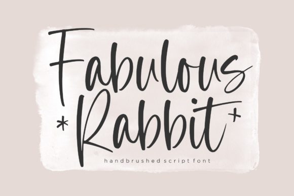 Discover Fabulous Rabbit: A Charming Handbrushed Script Font