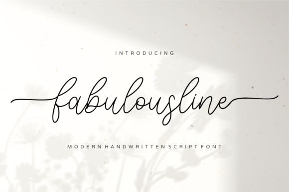 Fabulousline: The Modern Handwritten Font for Creative Projects