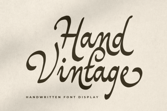 Hand Vintage: A Typeface for Timeless Design Projects