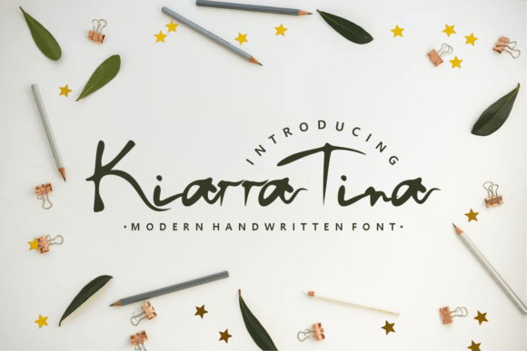 Kiarra Tina: Elevate Your Design with Elegant Handwritten Typography