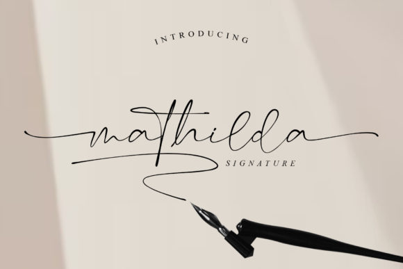 Mathilda Signature: Elevate Your Design with Elegant Typography