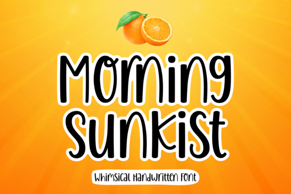 Morning Sunkist: A Whimsical Handwritten Font for Modern Design